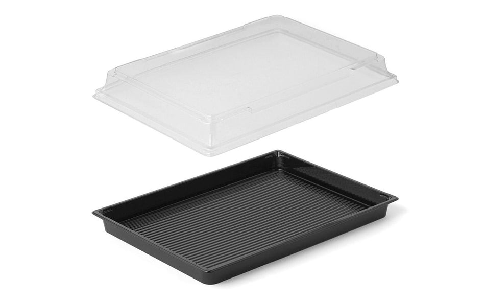 PET/ rPET / PP Sushi-Boxen PS Sushi Tray "Kombi" - 25,9 x 18,6 x 2,35 cm
