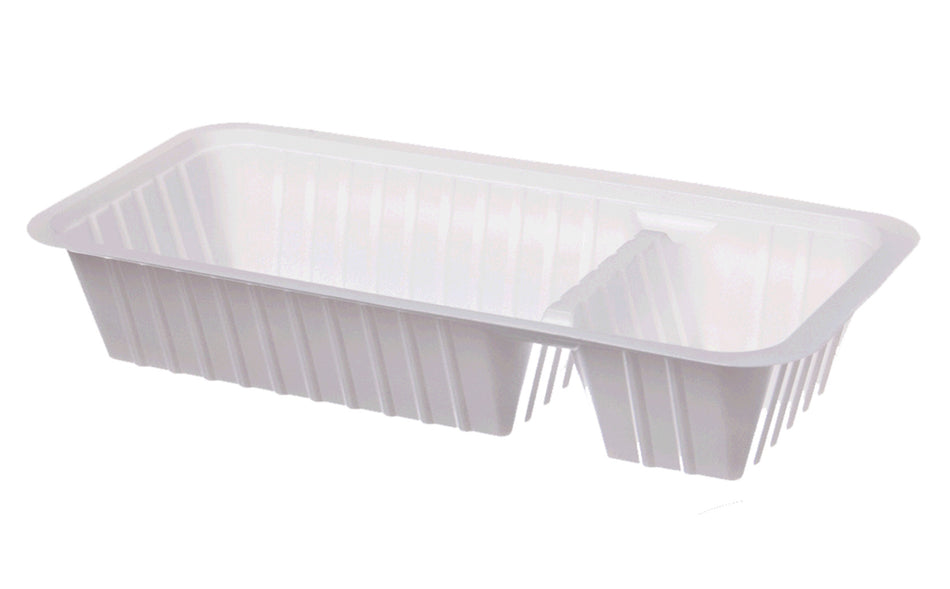 Einwegschalen Plastikschalen Plastikschalen weiß A22 - 20 x 9,5 x 3,5 cm