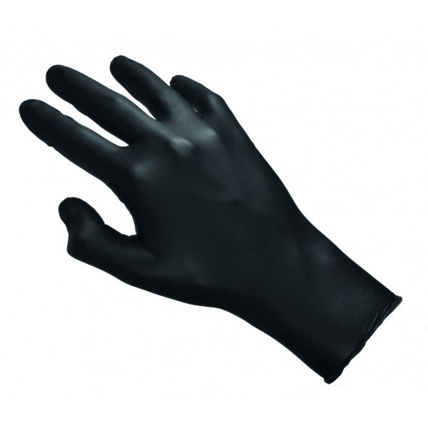 Einwegbekleidung Handschuhe Vitril-Handschuhe "Synthetic black" Größe S