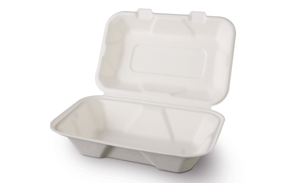 Bio-Verpackungen Boxen Lunchbox *ECO* HB10 - 23 x 15,9 x 7,7 cm