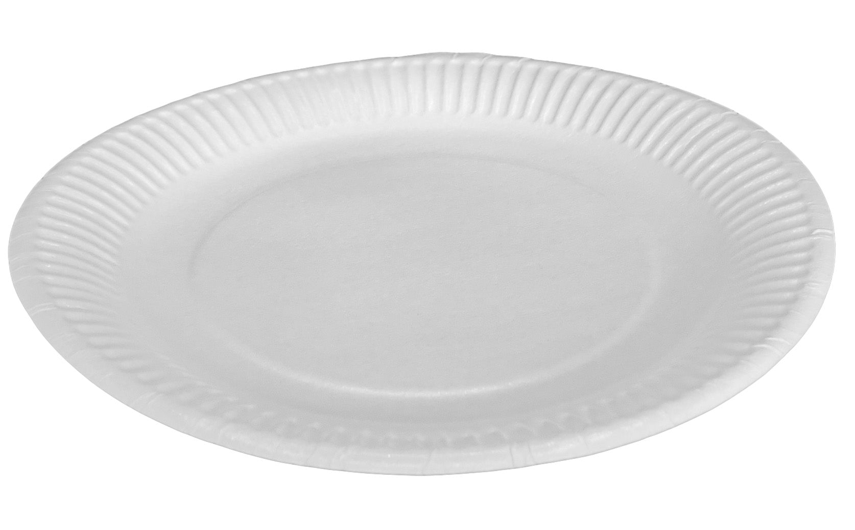 500x Pappteller Weiß 23cm - Umweltfreundliches Einweggeschirr