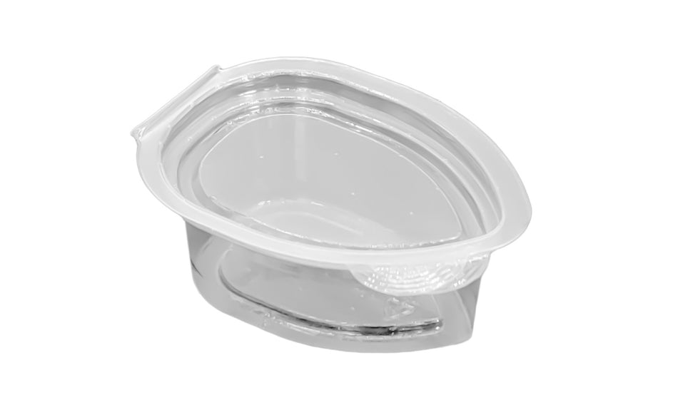 PET/ rPET / PP Feinkostbecher / Dressingboxen Soßenbehälter Oval - 30 mL