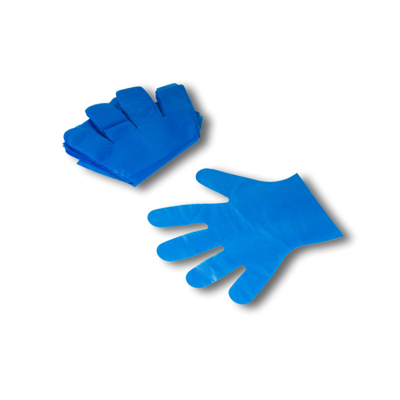 Einwegbekleidung Handschuhe PE-Polyhandschuhe blau