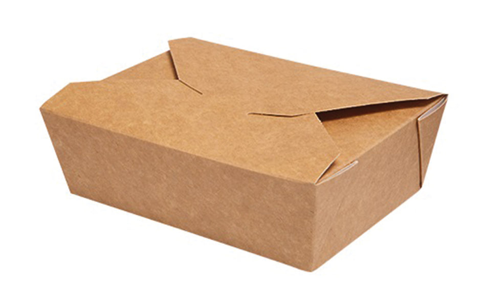 Verpackungen aus Pappe und Papier LUNCH-BOX NATURE PAPPE - 17 x 17 x 7 cm 1 L