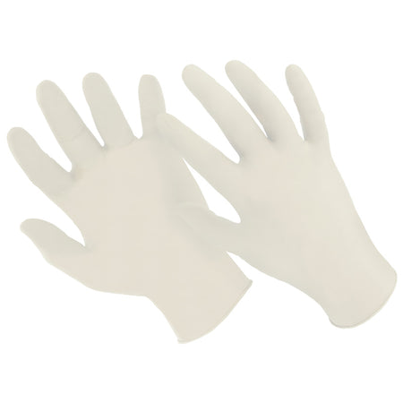 Einwegbekleidung Handschuhe Latex-Handschuhe "White Grip" Größe L