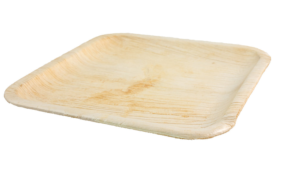 Tabletts, Platten und Teller Palmblatt-Teller Eckig - 24 x 24 x 2 cm