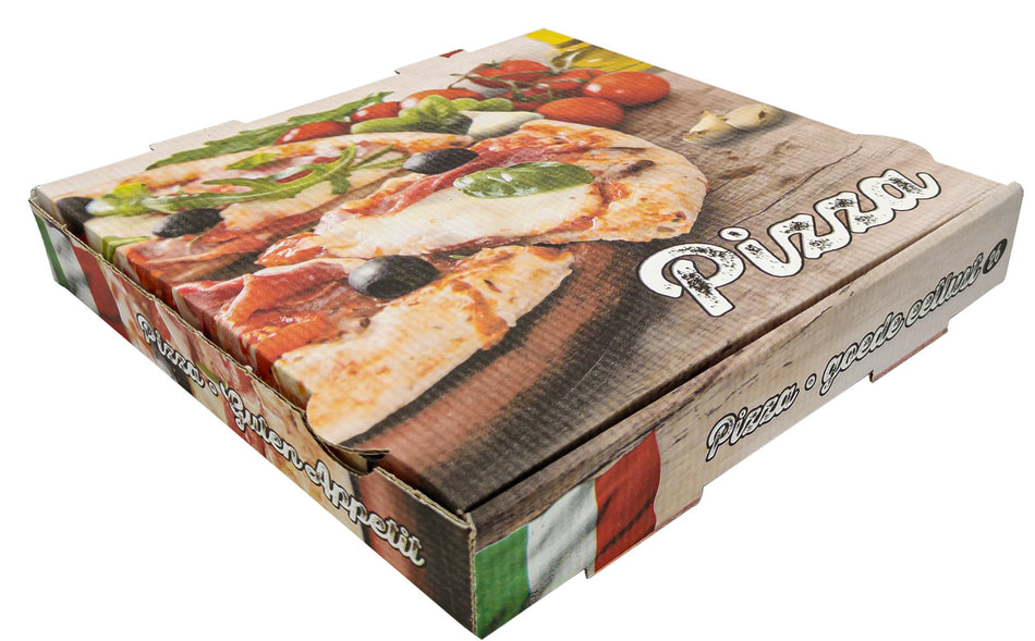Verpackungen aus Pappe und Papier Pizzakartons Pizzakarton "eroline weiss" - 45 x 45 x 5 cm